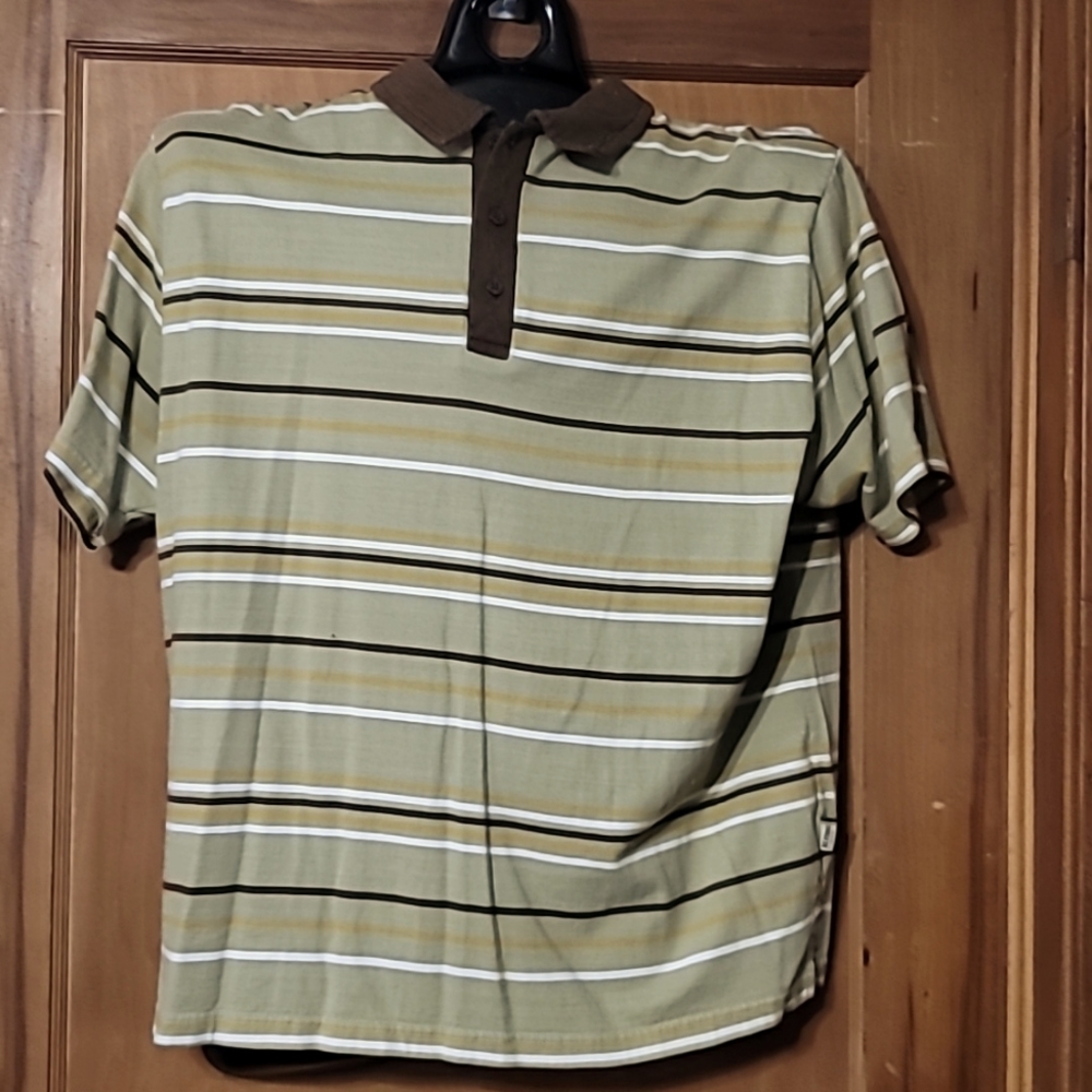 Men's XXL Polo Style Striped Shirt BC Ethic
